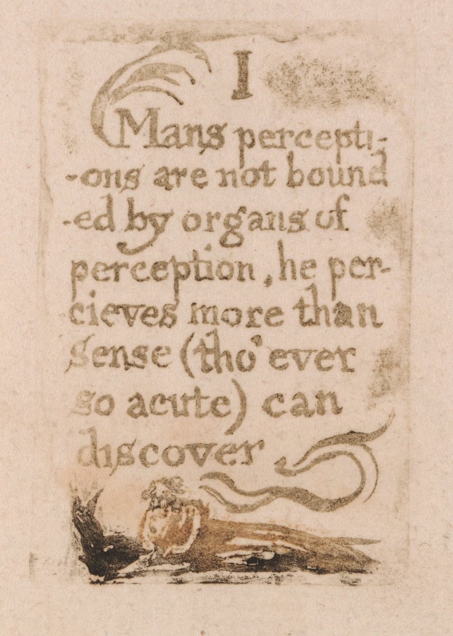 There Is No Natural Religion, Plate 10, I Man