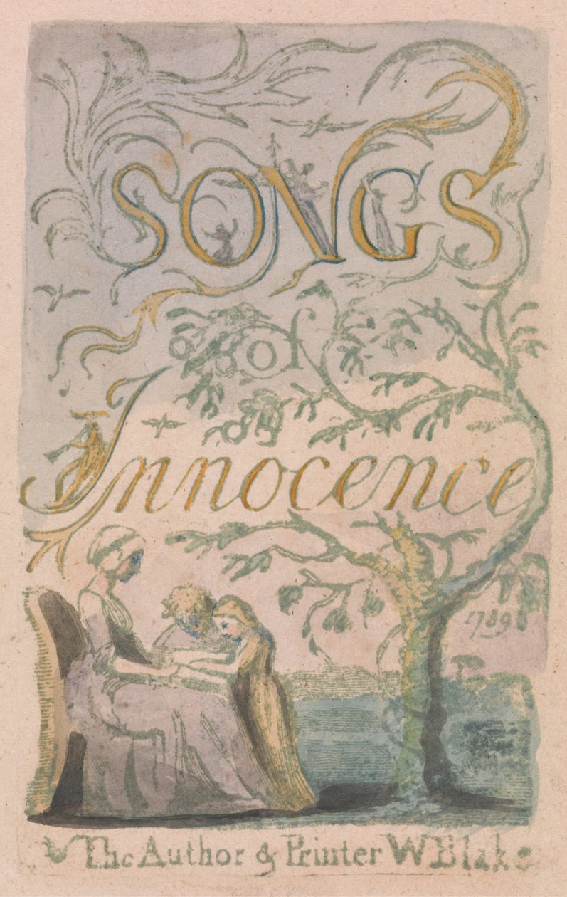 Title Page, plate 2 from Songs of Innocence, 1789 by William Blake