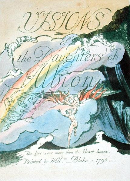Title Page, recto, plate 2 from Visions of the Daughters of Albion, 1793 by William Blake