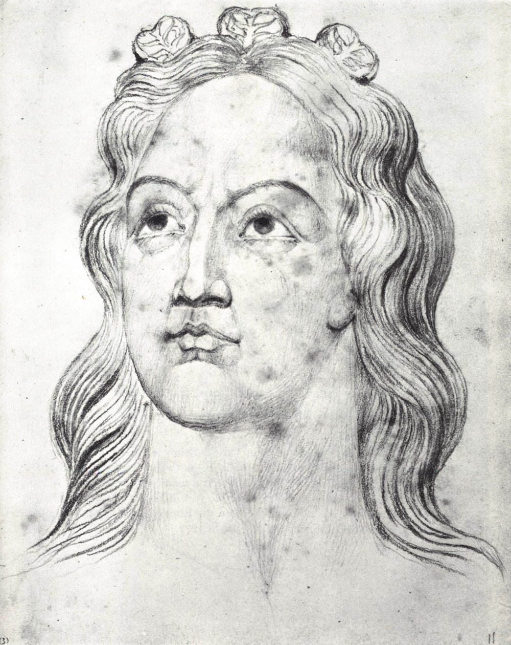 Visionary Head of Queen Eleanor, Wife of Edward I by William Blake