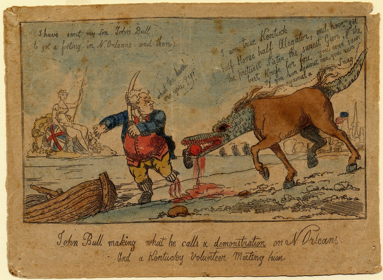John Bull making what he calls a demonstration, c.1815 by William Charles