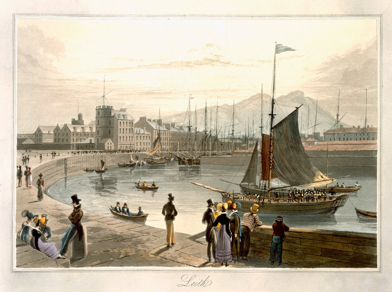 A Ferry Arriving at Leith, from 
