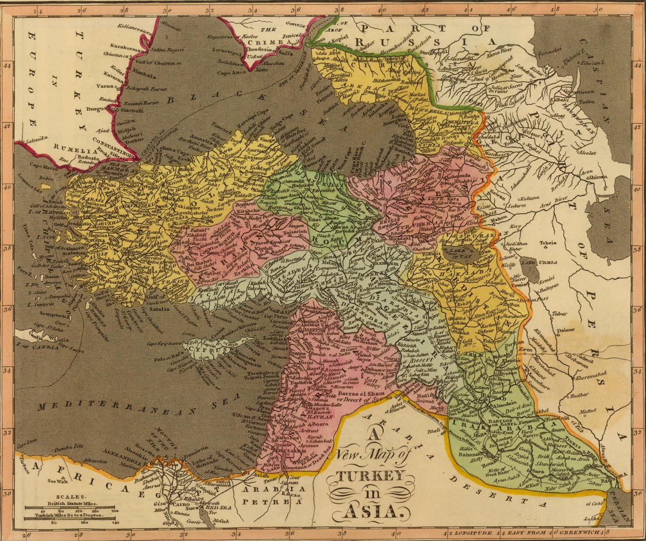 A New Map of Turkey in Asia by William Darton