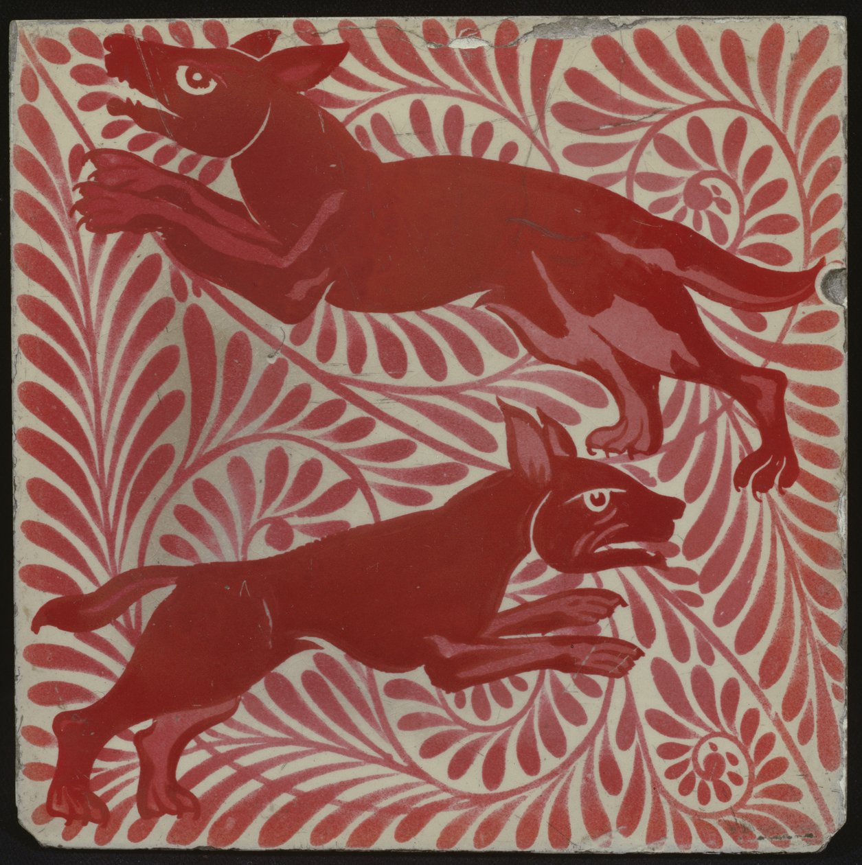 Mystical beasts by William de Morgan