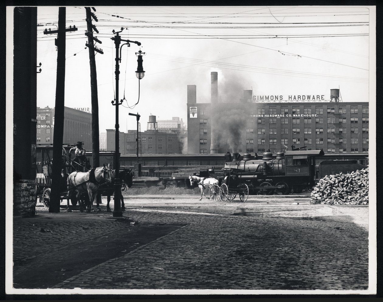Simmons Hardware Seen from Eighth and Spruce by William G. Swekosky