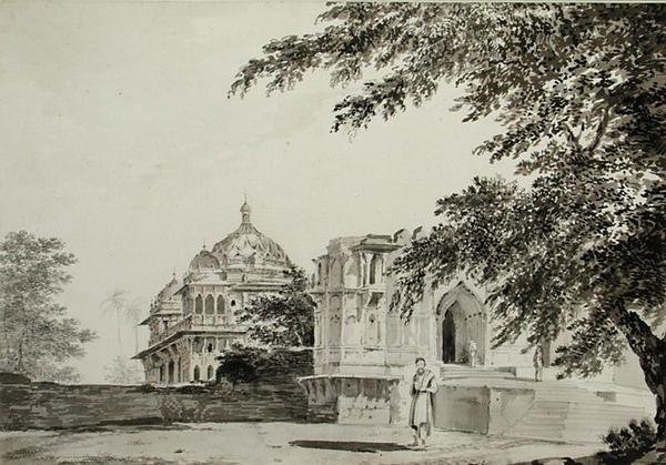 A View of the Mosque at Mounheer from the South East by William Hodges