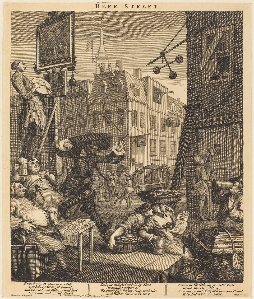 Beer Street by William Hogarth