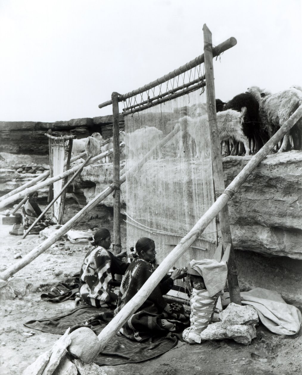 Navajo weavers by William Carpenter