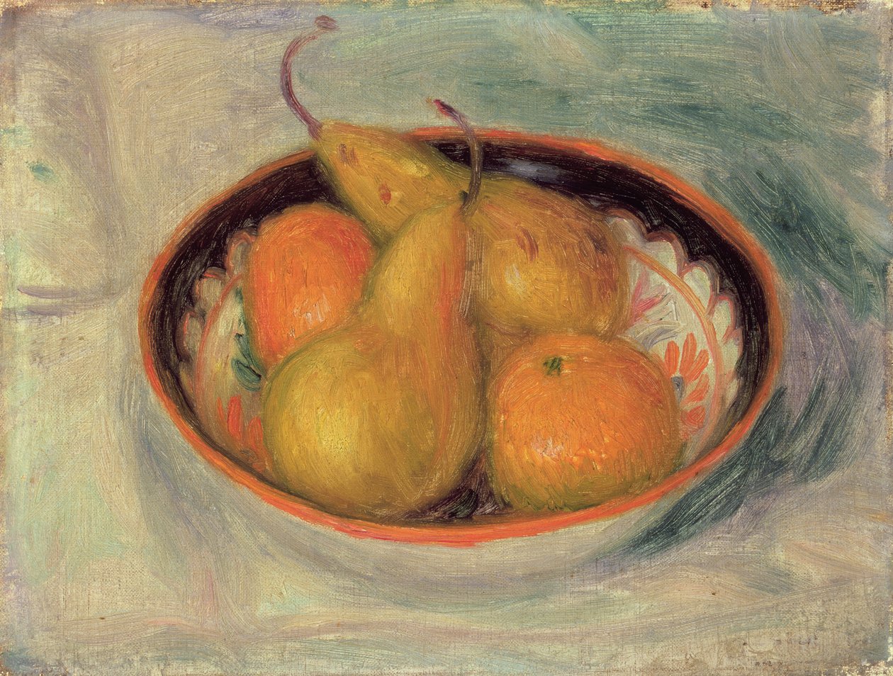 Pears and Oranges in a Bowl, 1915 by William James Glackens