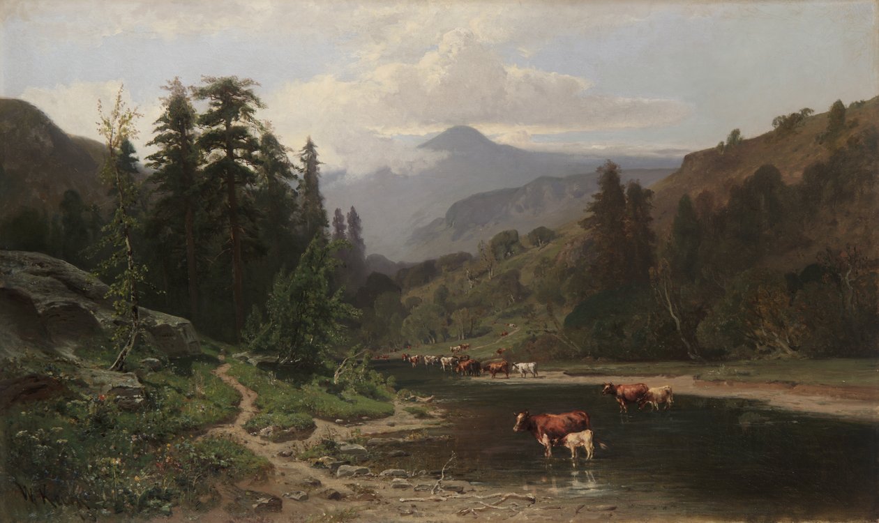 Mountain Landscape with Cattle, 1879 by William Keith