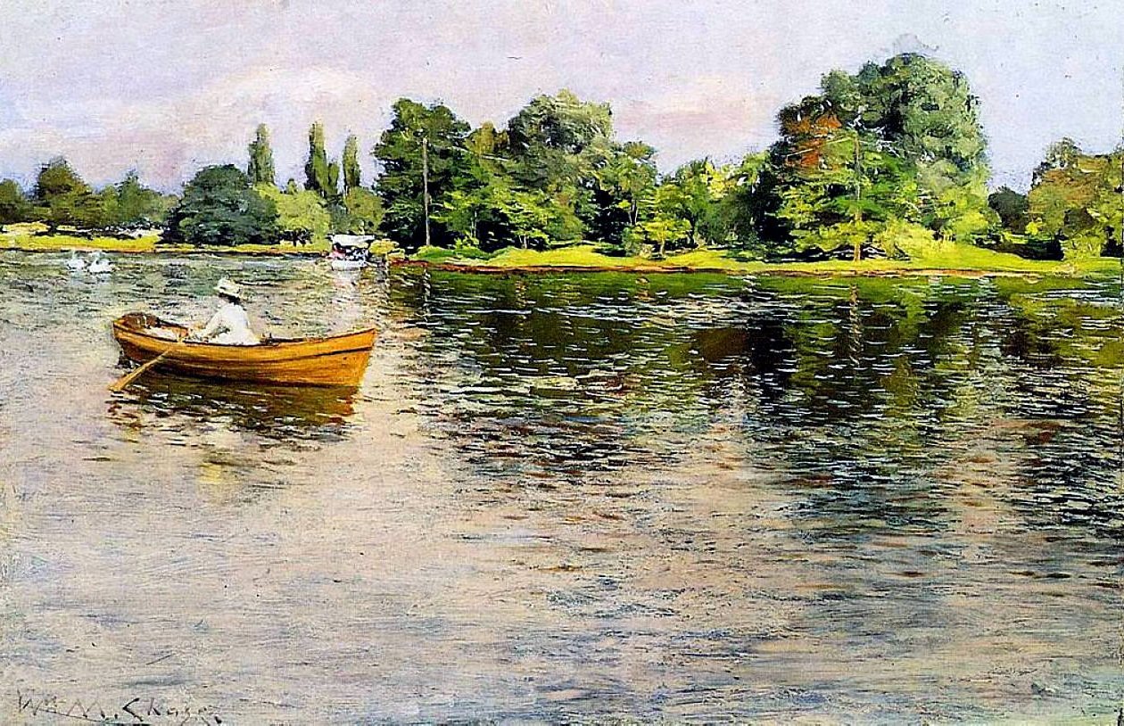 Summertime Pulling for Shore by William Merritt Chase