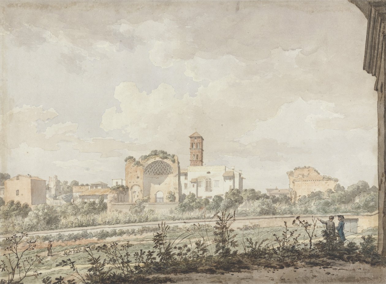 Temple of Venus and Rome, Rome, 1781 by William Pars