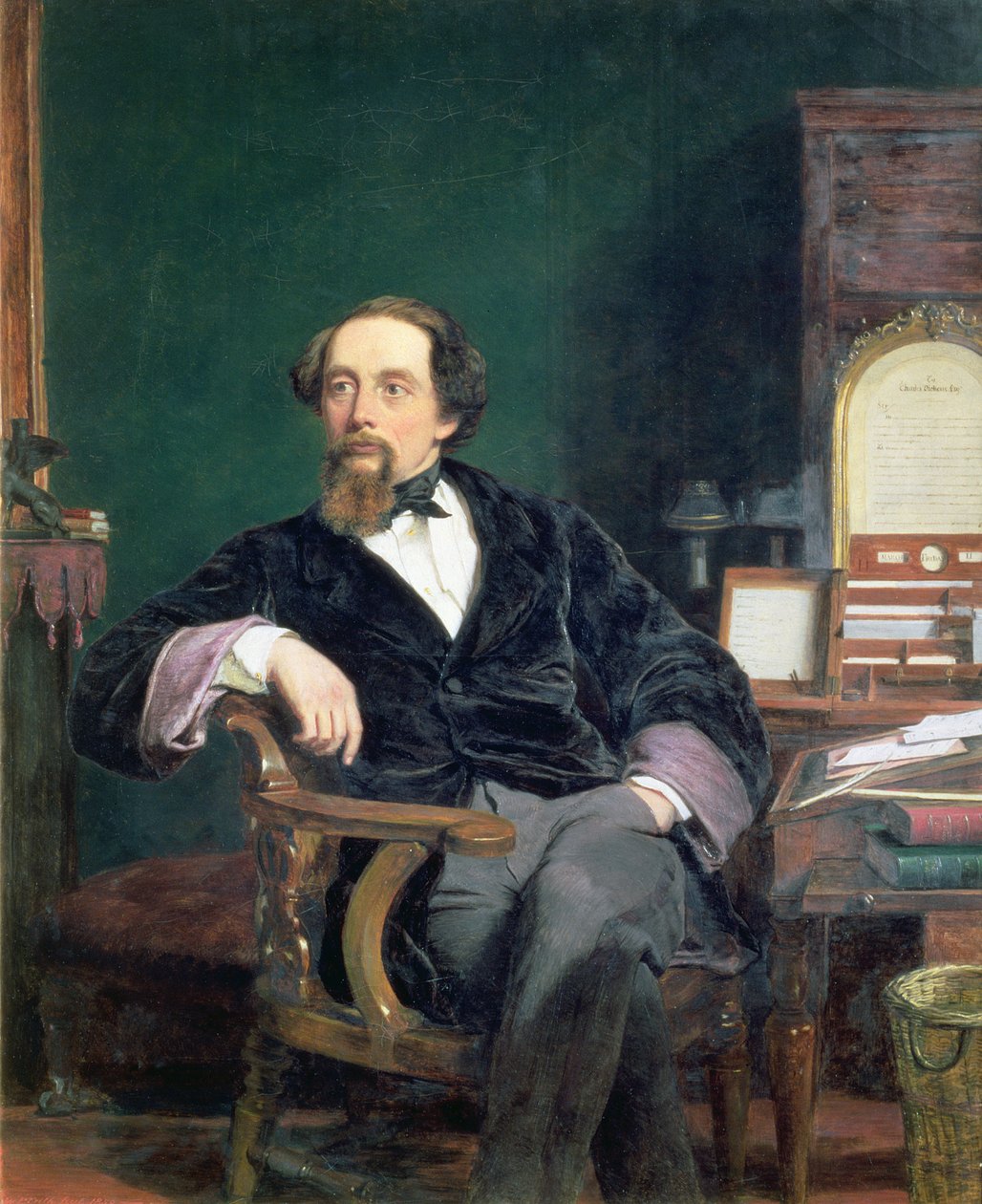 Portrait of Charles Dickens by William Powell Frith