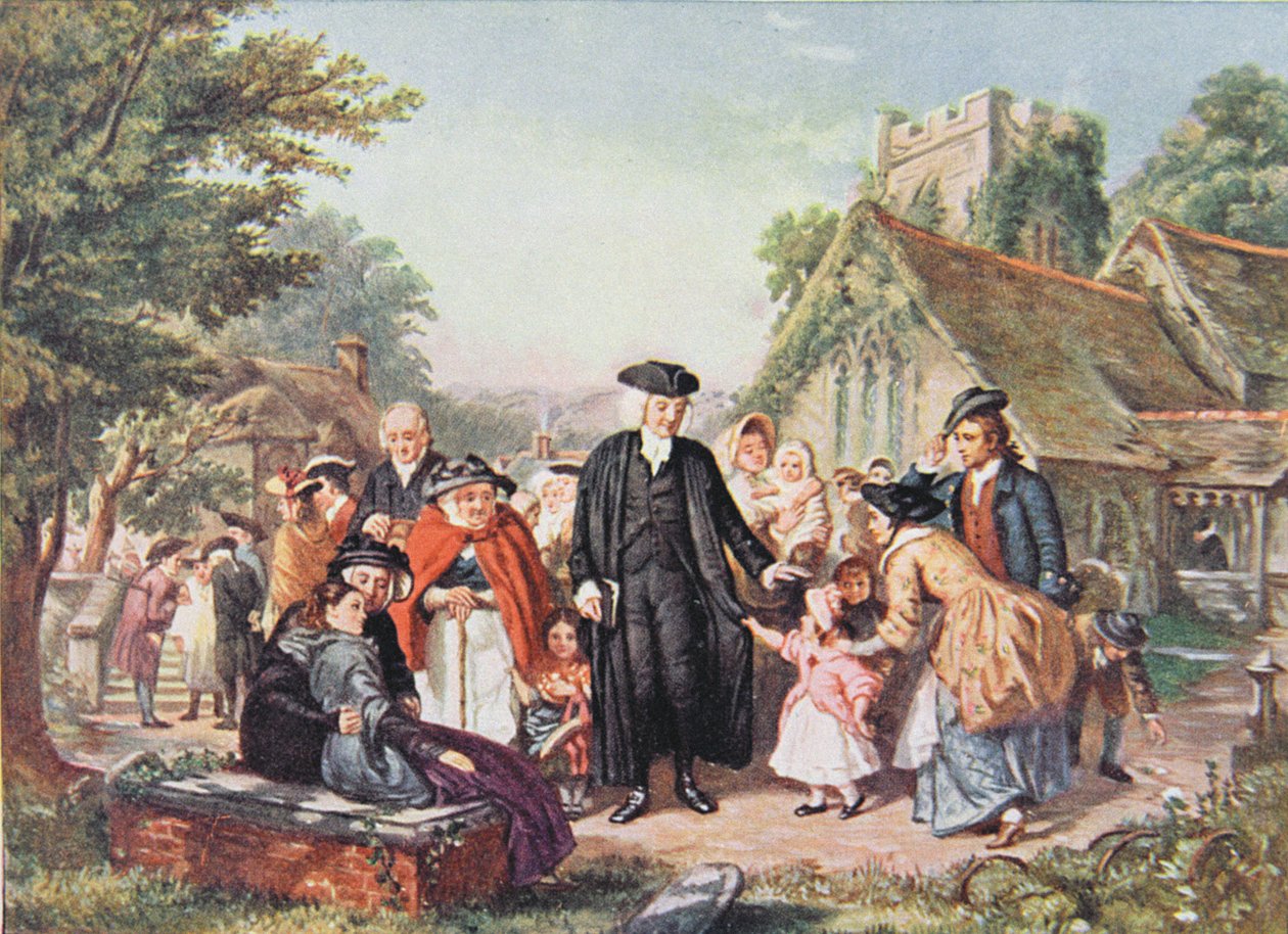 The Village Clergyman, illustration from 