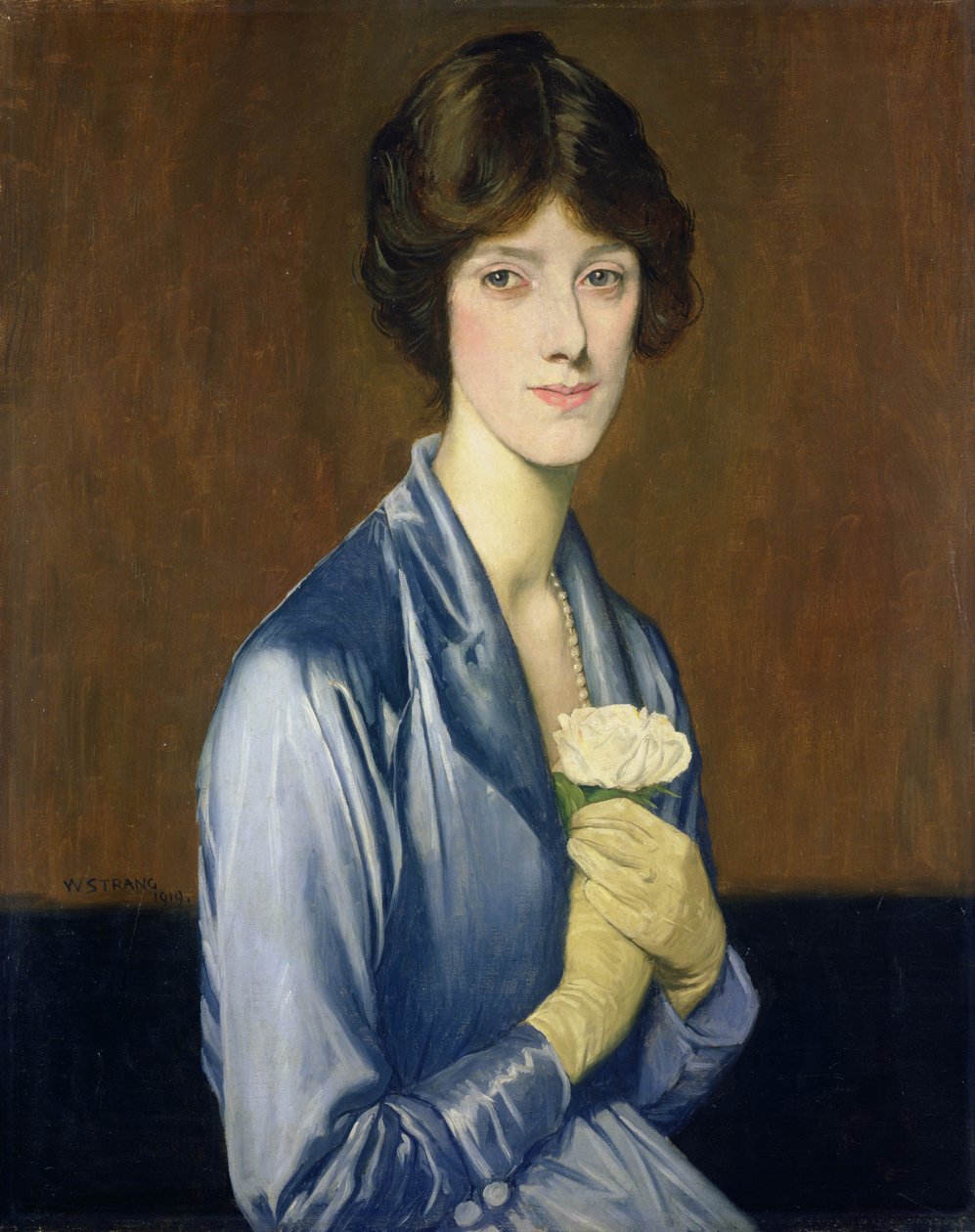 The White Rose (Portrait of a Lady) by William Strang