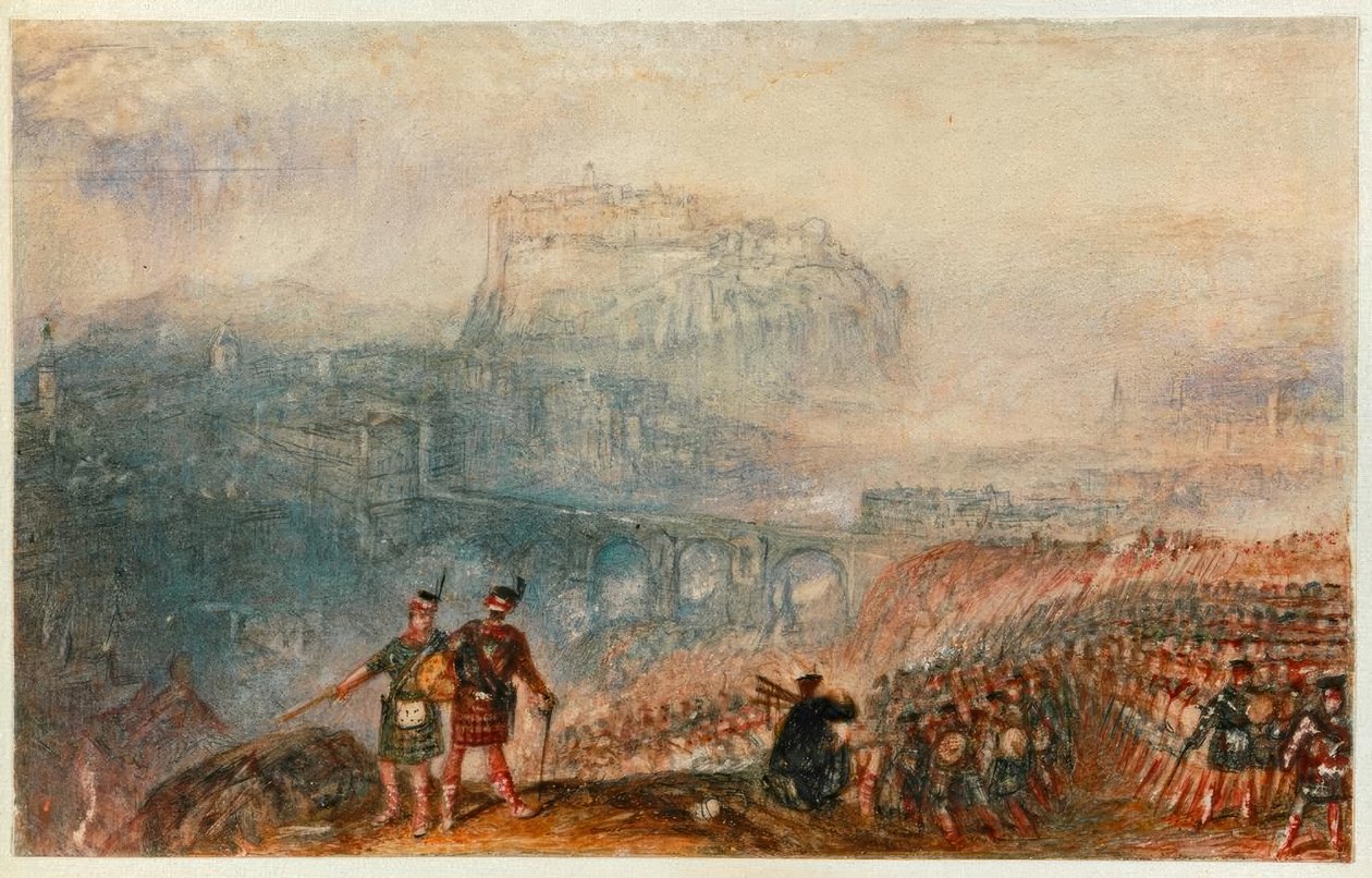 Edinburgh Castle: March of the Highlanders by Joseph Mallord William Turner