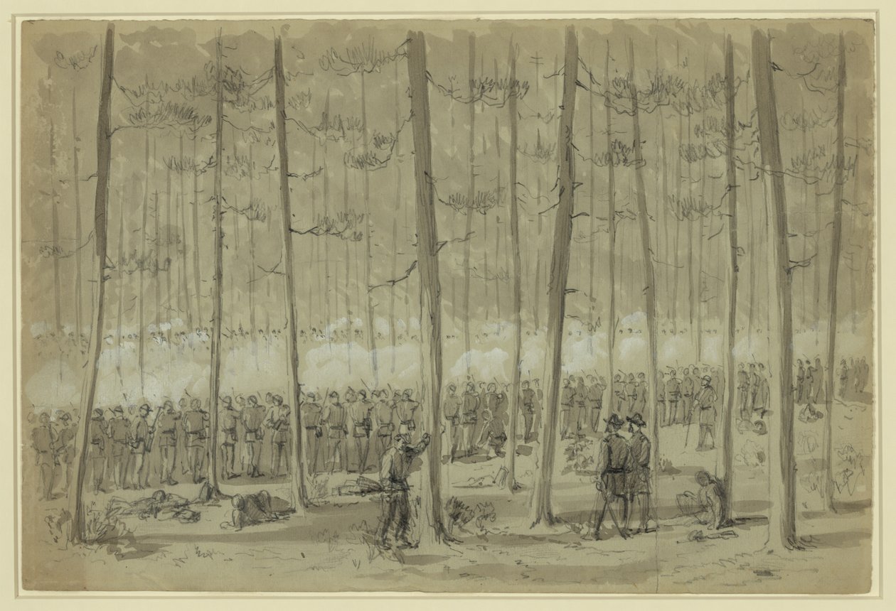 The Battle of Darby Town Road by William Waud