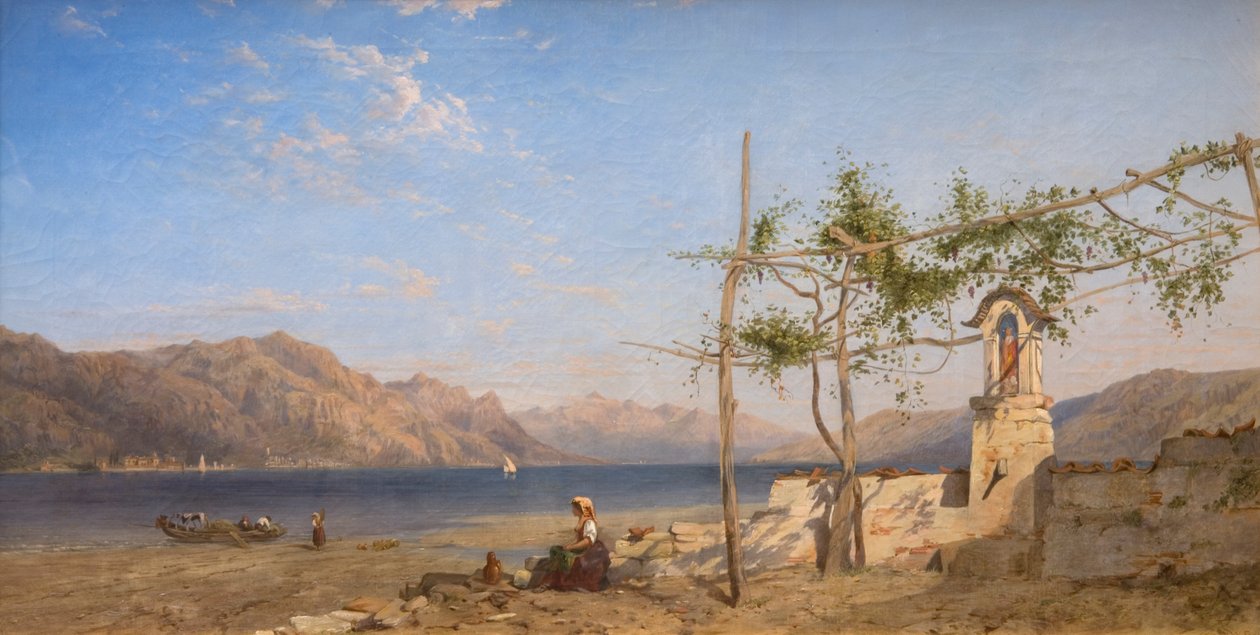 Trellis Vine on the Lake of Lugano by William Wilthieu Fenn