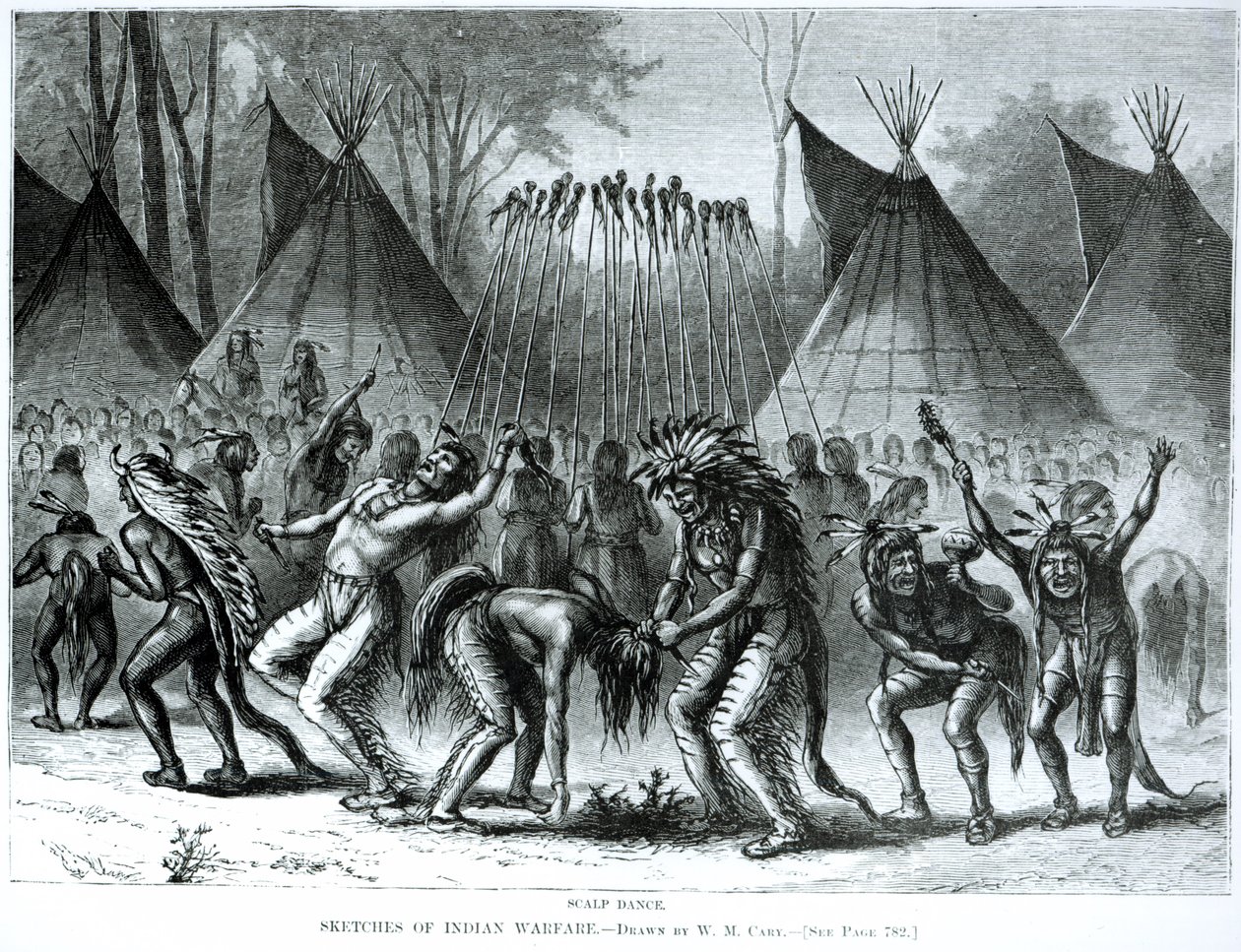 Scalp Dance from 'Sketches of Indian Warfare'
