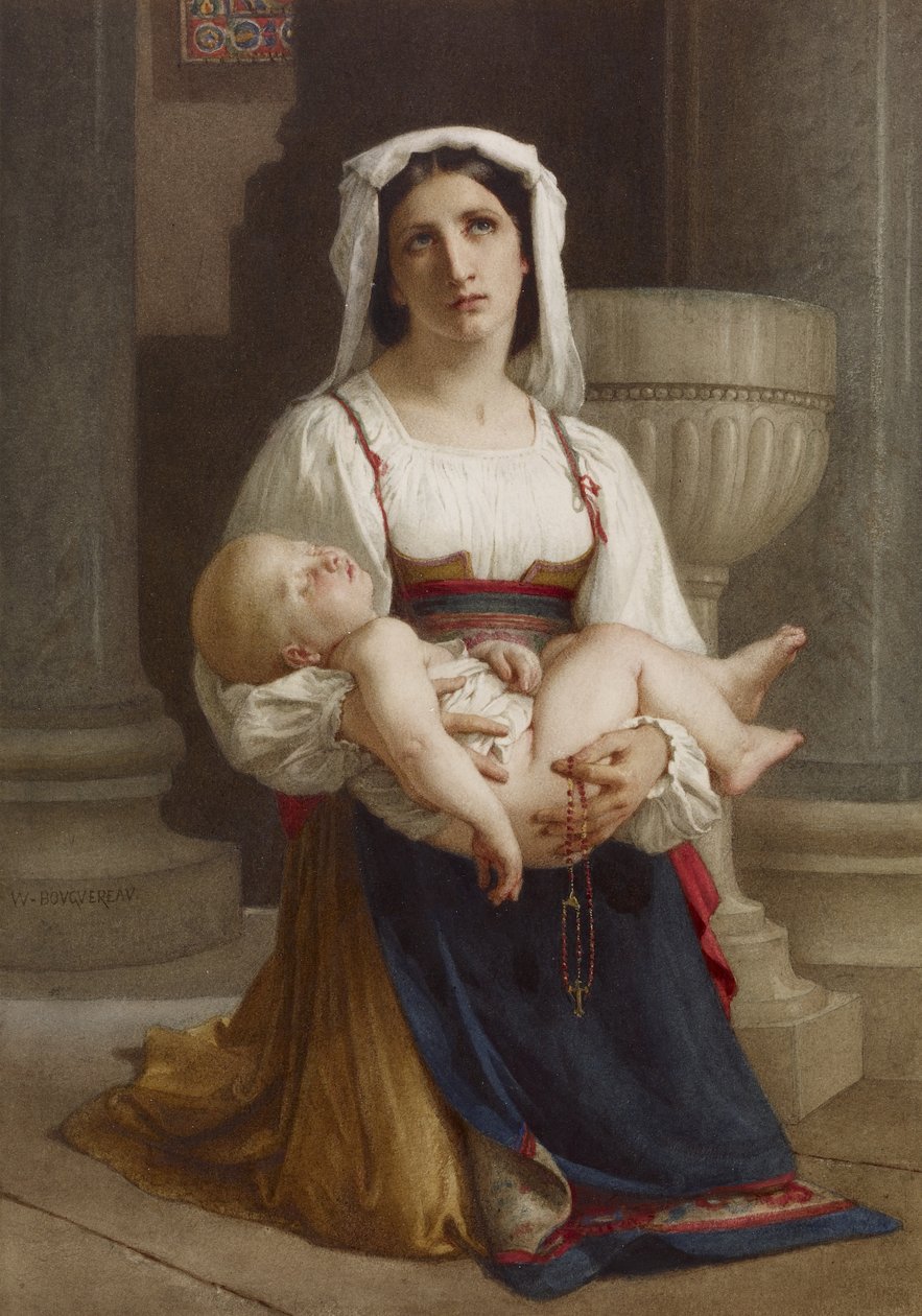 Prayer to the Virgin by William-Adolphe Bouguereau