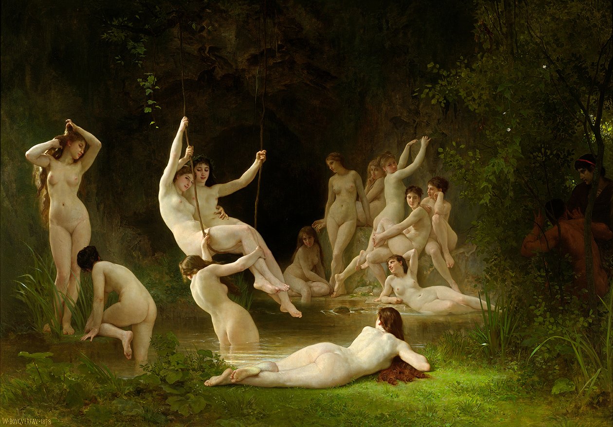 The Nymphaeum by William Adolphe Bouguereau