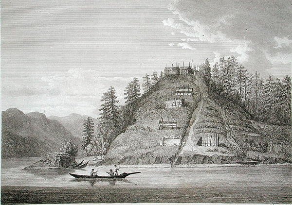Village of the Friendly Indians at the entrance of Bute