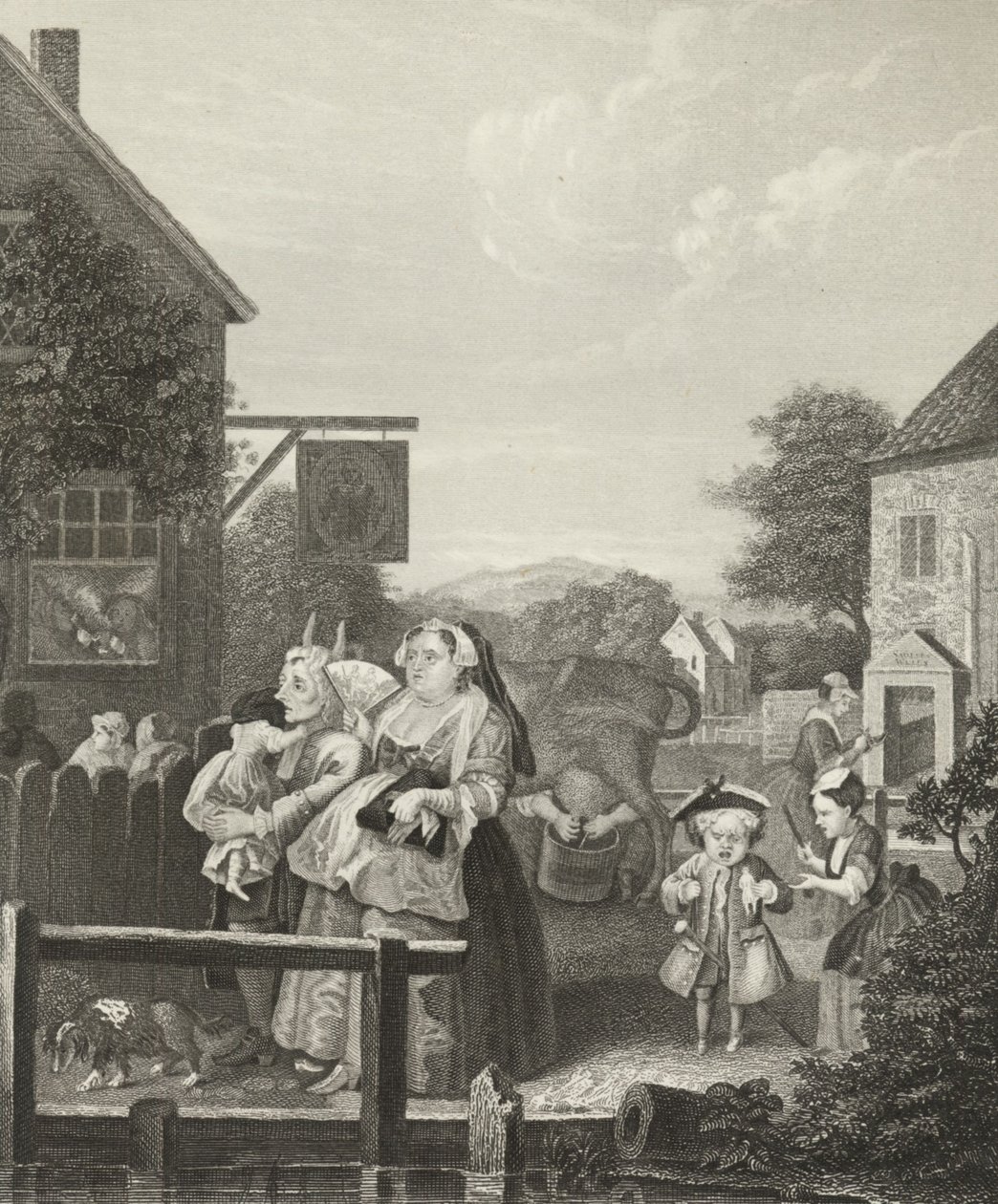 Evening - London by William (after) Hogarth