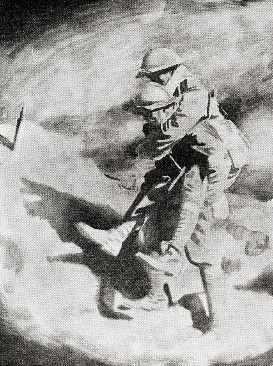 Poilu and Tommy after the Painting by Sir William Orpen by William (after) Orpen