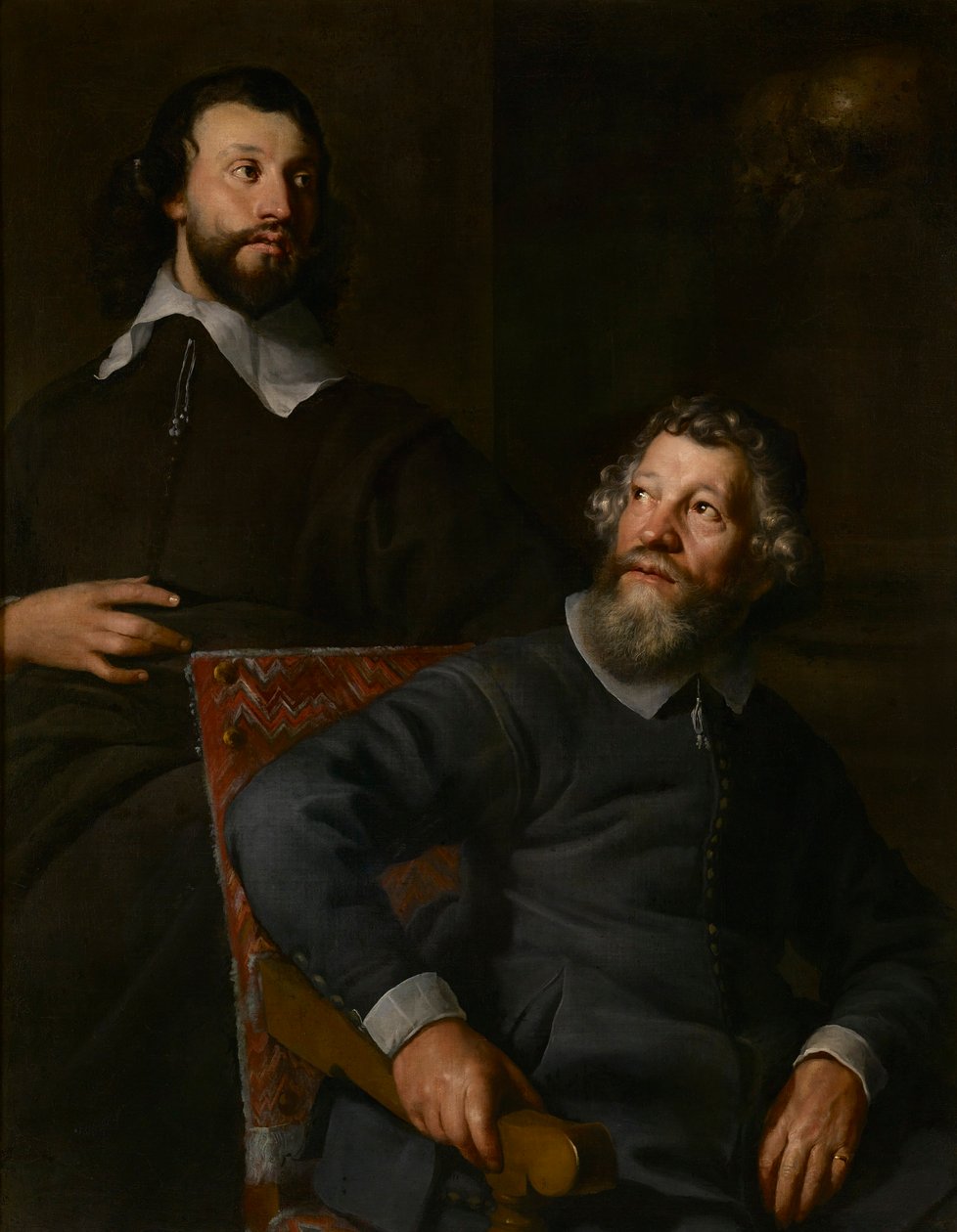 Portrait of two gentlemen, called Nicholas Stone and his son by William (attr. to) Dobson