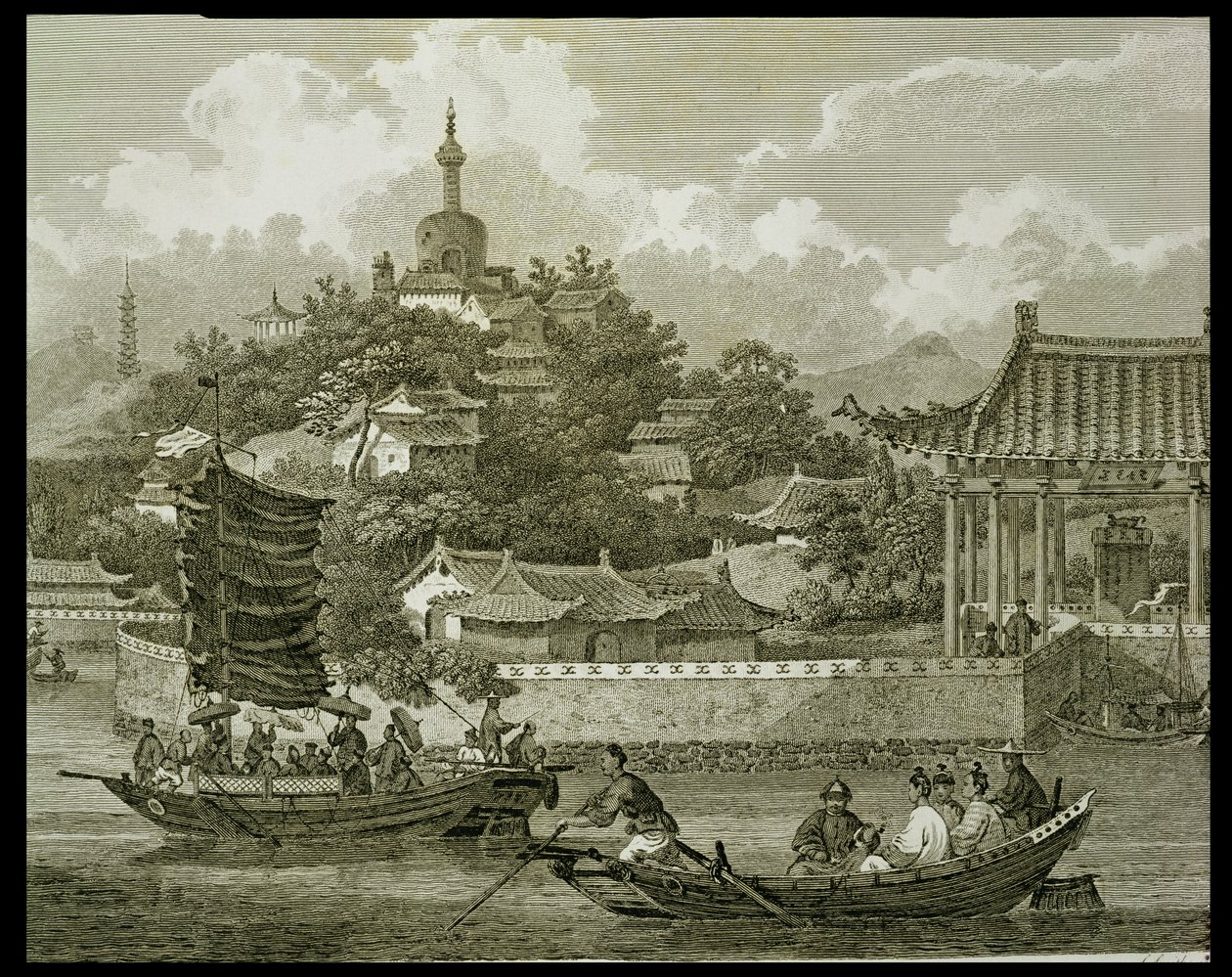 A View of the Gardens of the Imperial Palace, Peking (detail) by William Alexander
