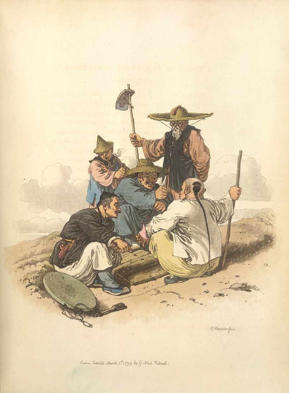Men playing dice by William Alexander