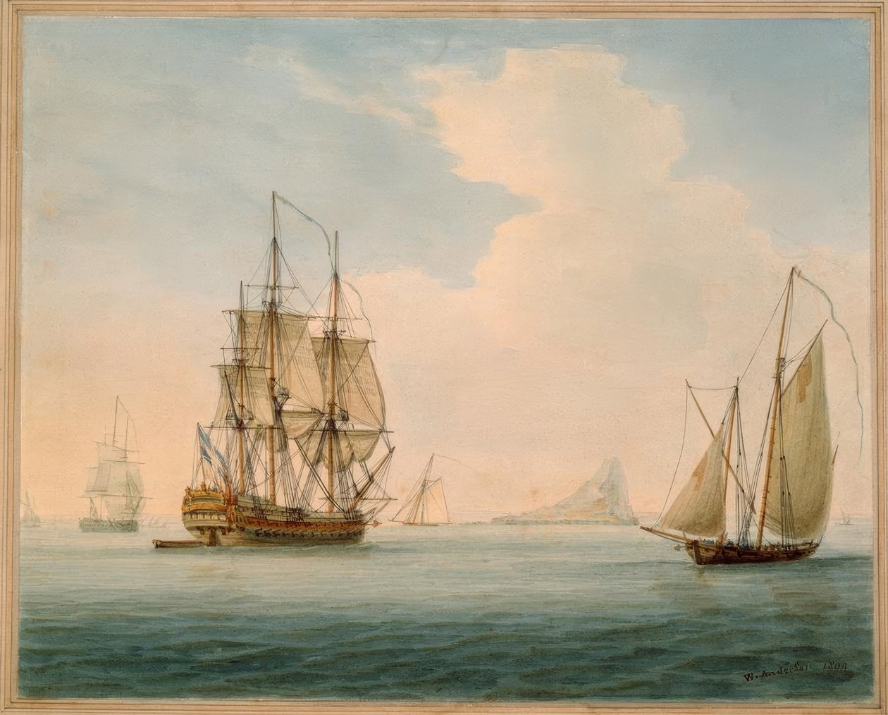 British Man-of-War, 1804 by William Anderson