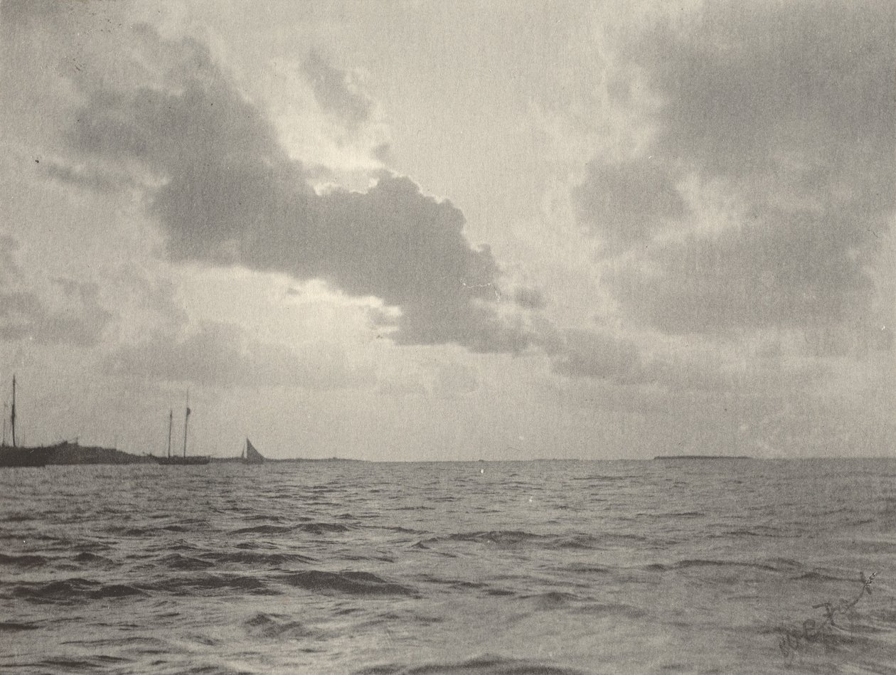 Sunset Over Water, 1890s by William B. Post
