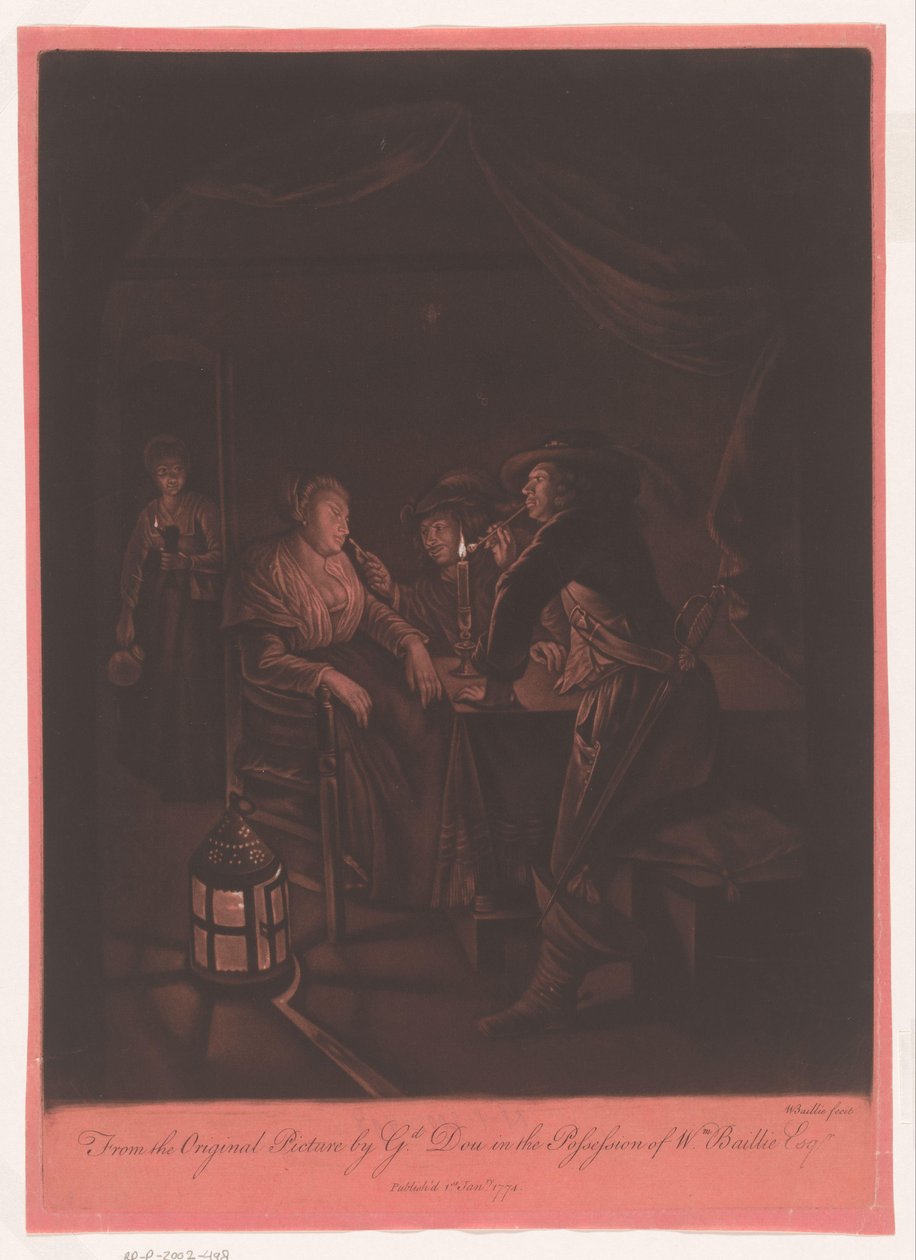 Company in a Tavern by Candlelight by William Baillie