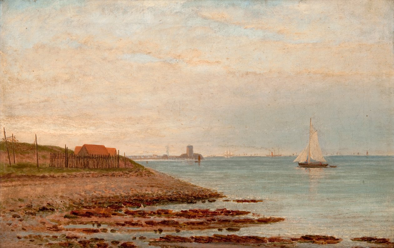 Broughty Castle from the Stannergate by William Barclay