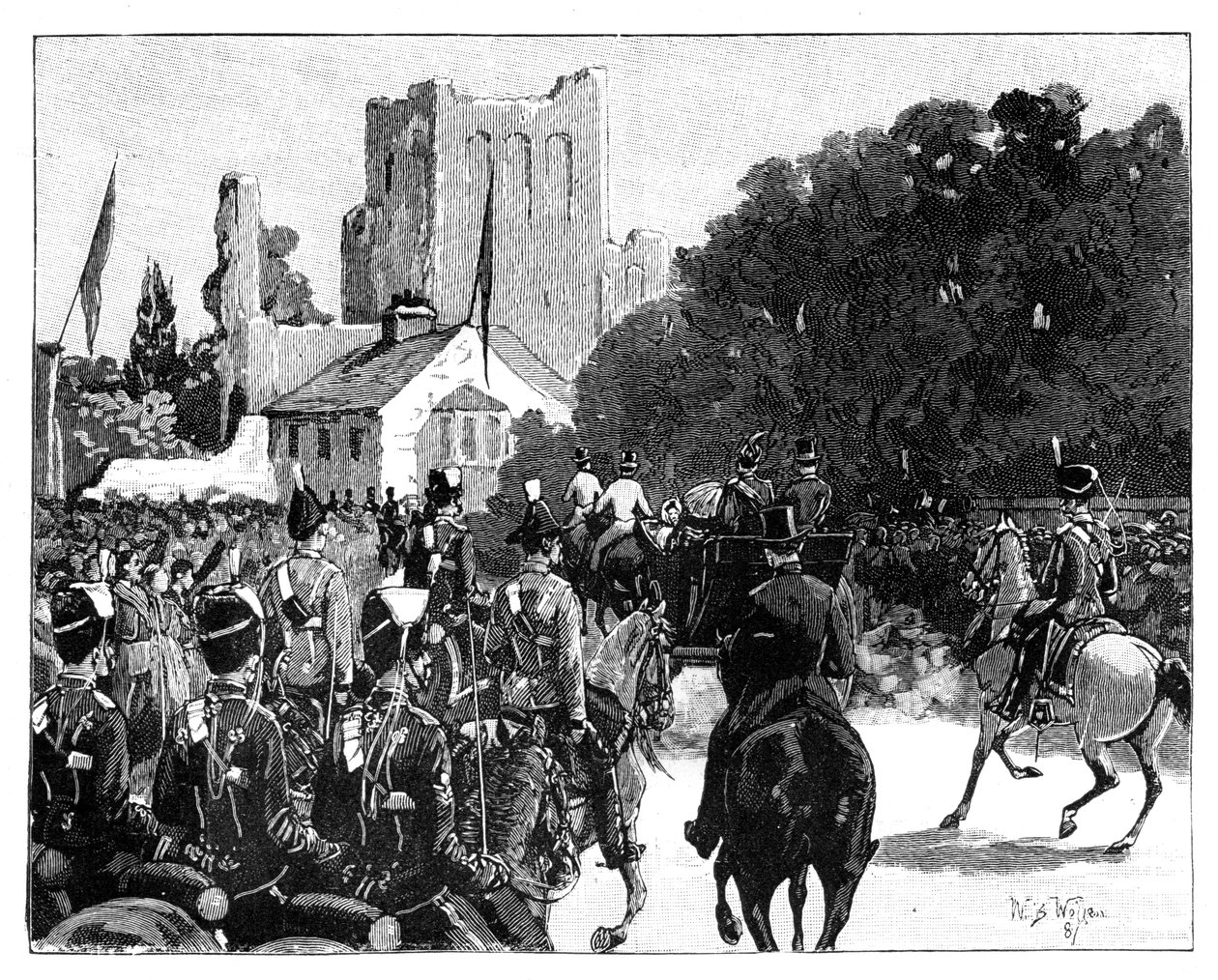 Arrival of Queen Victoria at Kelso, Scotland by William Barnes Wollen