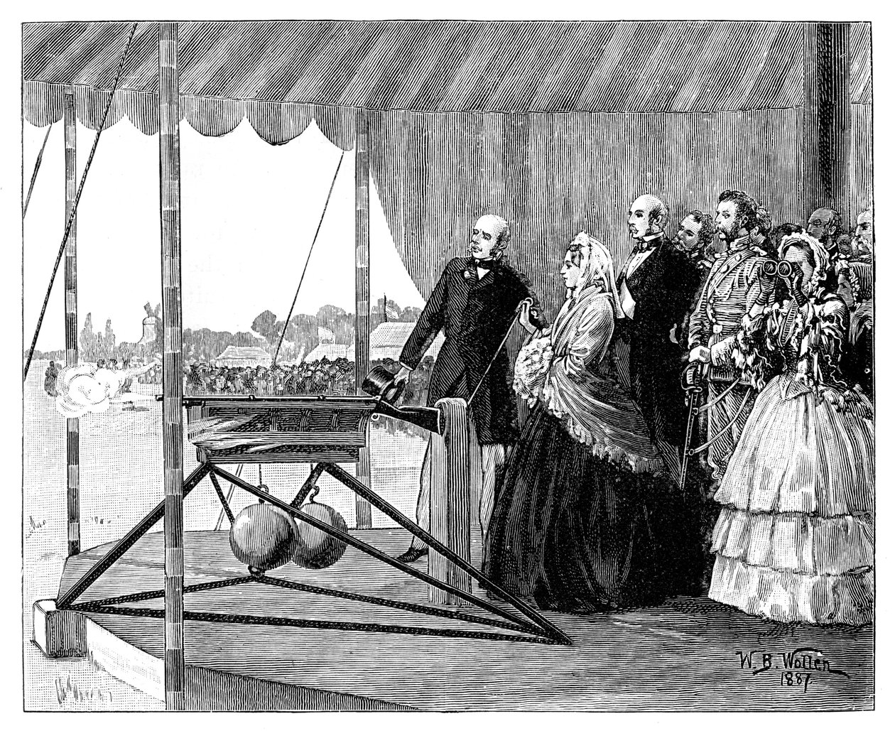 Queen Victoria Firing the First Shot at Wimbledon, July 1860 by William Barnes Wollen