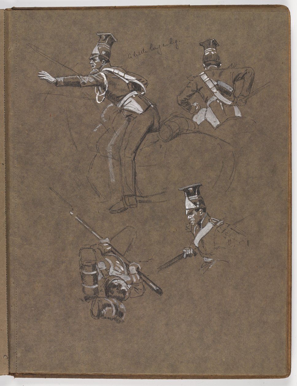 Studies for the Oil Painting, The Flag: Albuhera, May 16, 1811 by William Barnes Wollen
