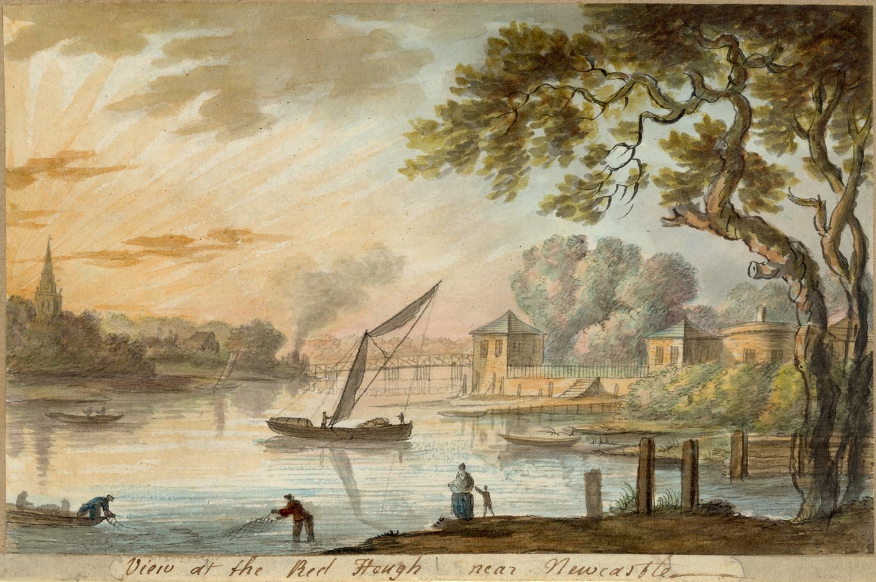 View of the Red Heugh near Newcastle by William Beilby