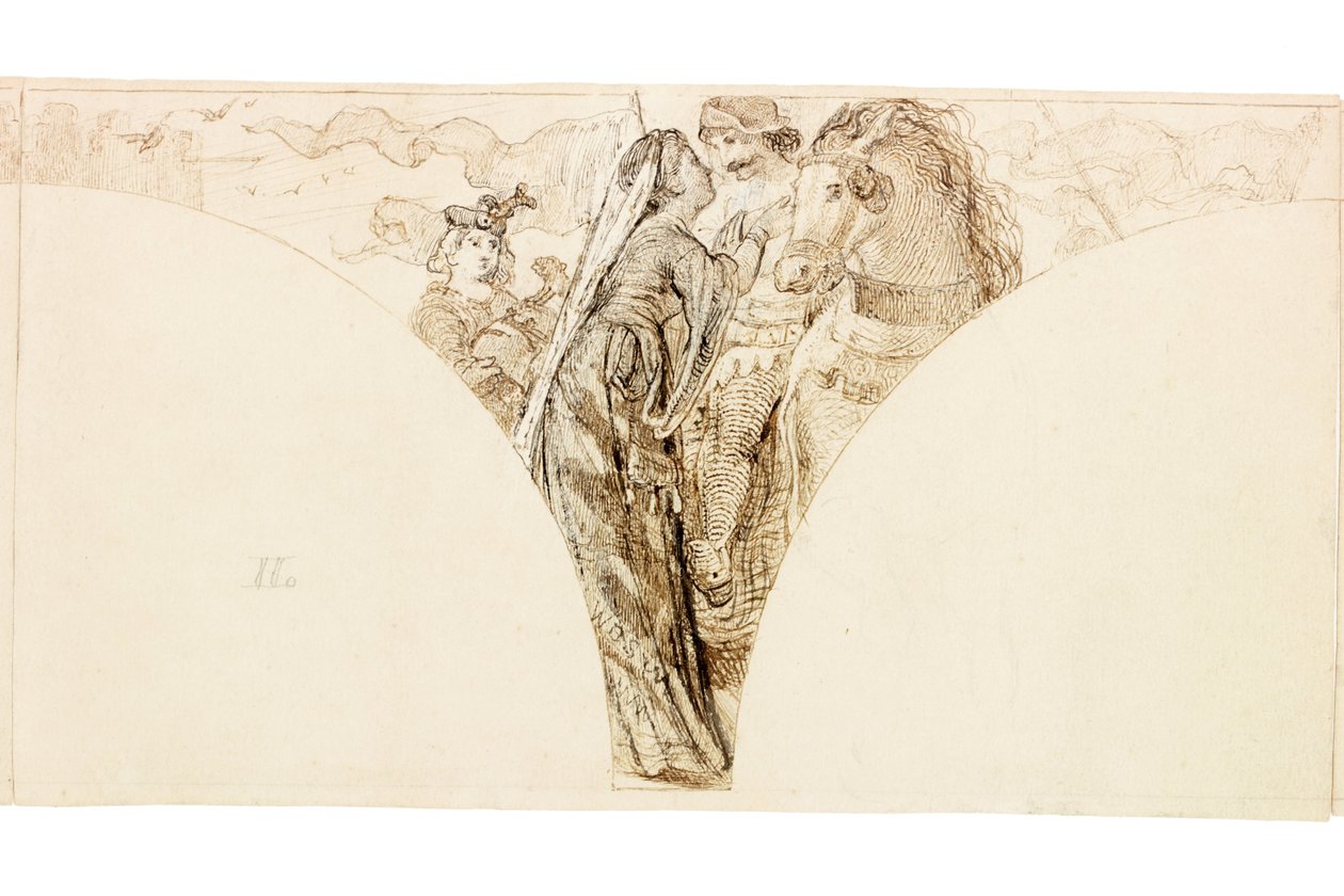 Sketch for Mural at Wallington Hall by William Bell Scott