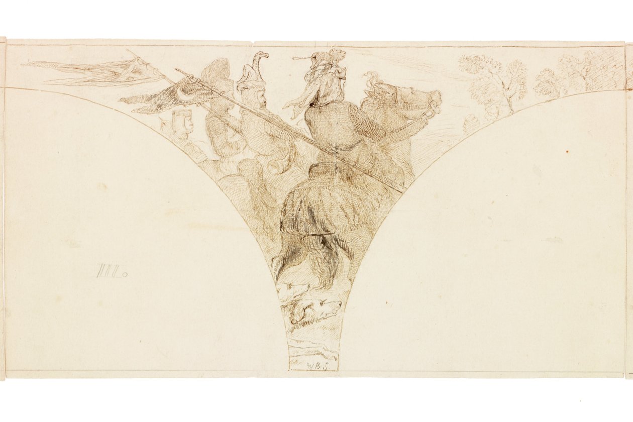 Sketch for Mural at Wallington Hall by William Bell Scott