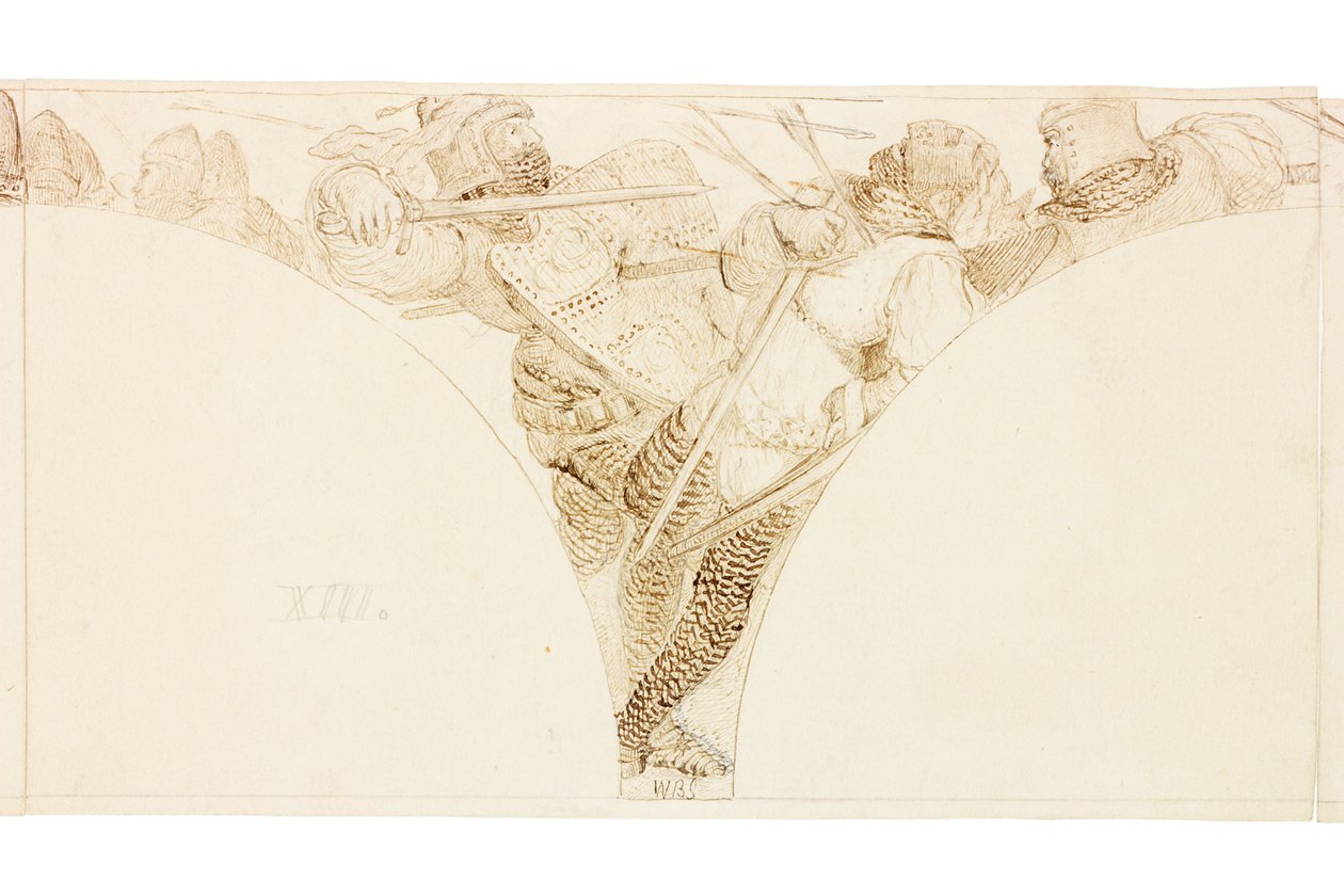 Sketch for Mural at Wallington Hall by William Bell Scott