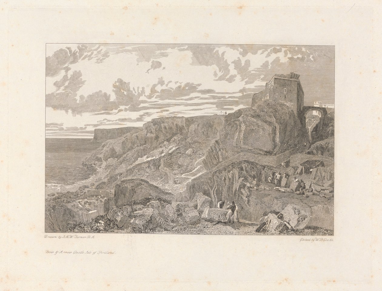 Bow and Arrow Castle, Isle of Portland by William Bernard Cooke