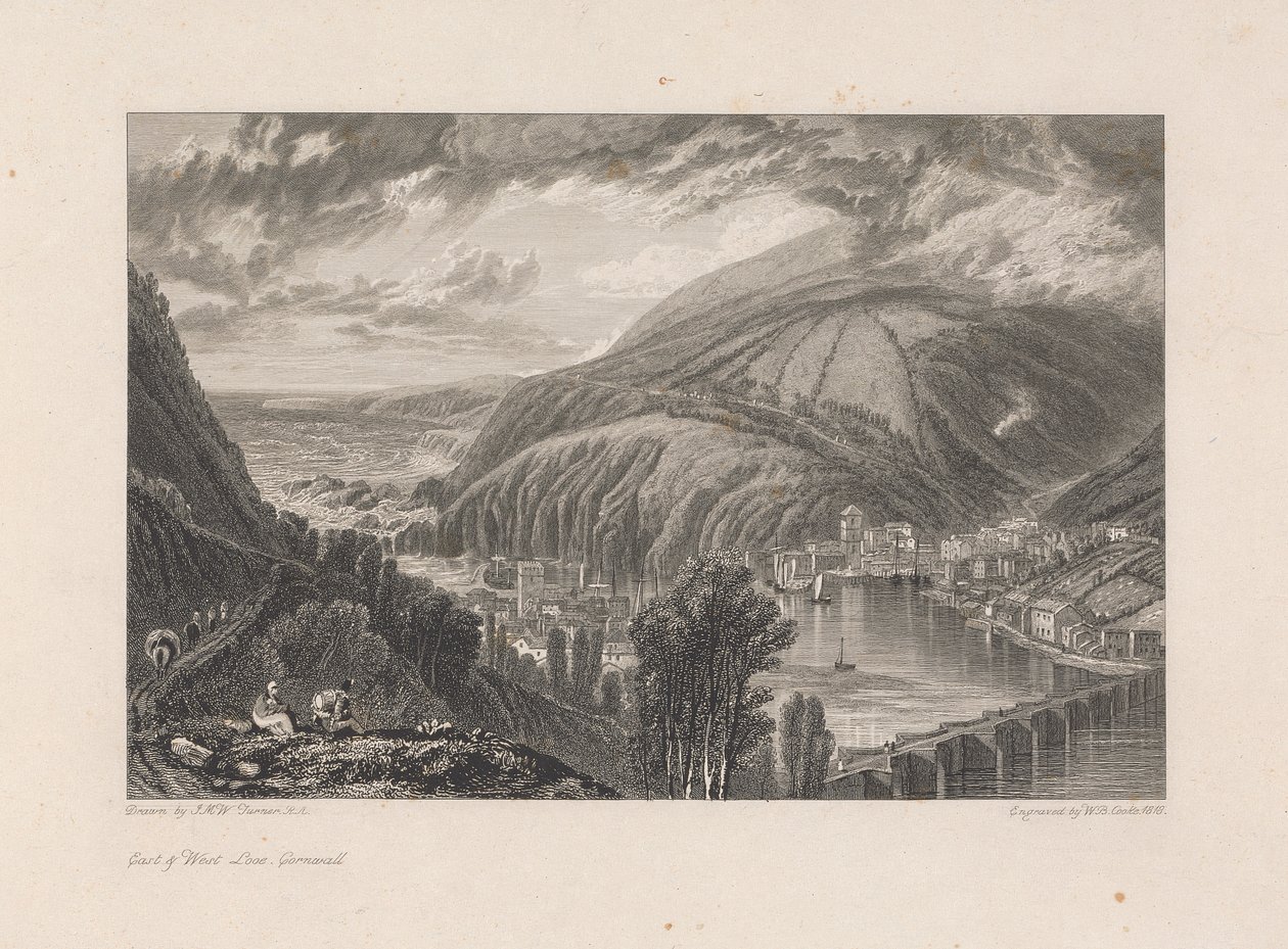 East & West Looe, Cornwall by William Bernard Cooke