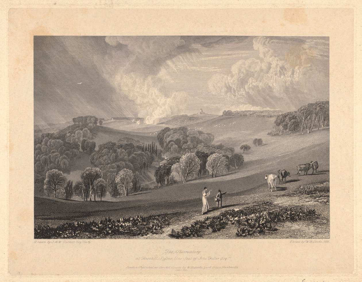 The Observatory at Rosehill, Sussex by William Bernard Cooke