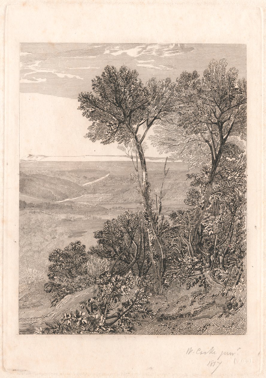 The Vale of Ashburnham, A Replica of the Right Half by William Bernard Cooke