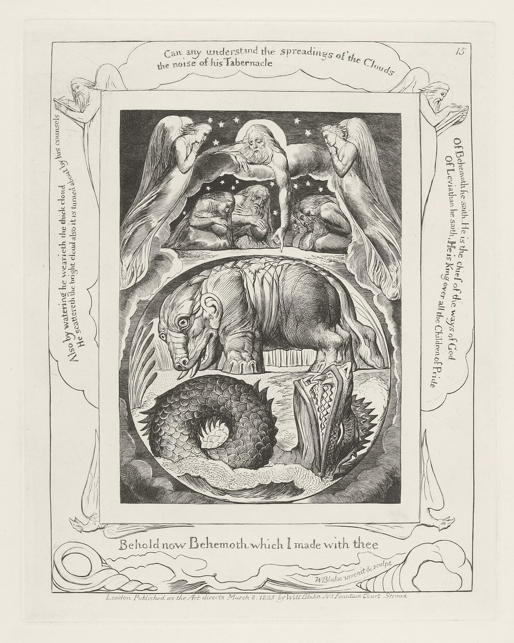 Behold now Behemoth which I made with thee by William Blake