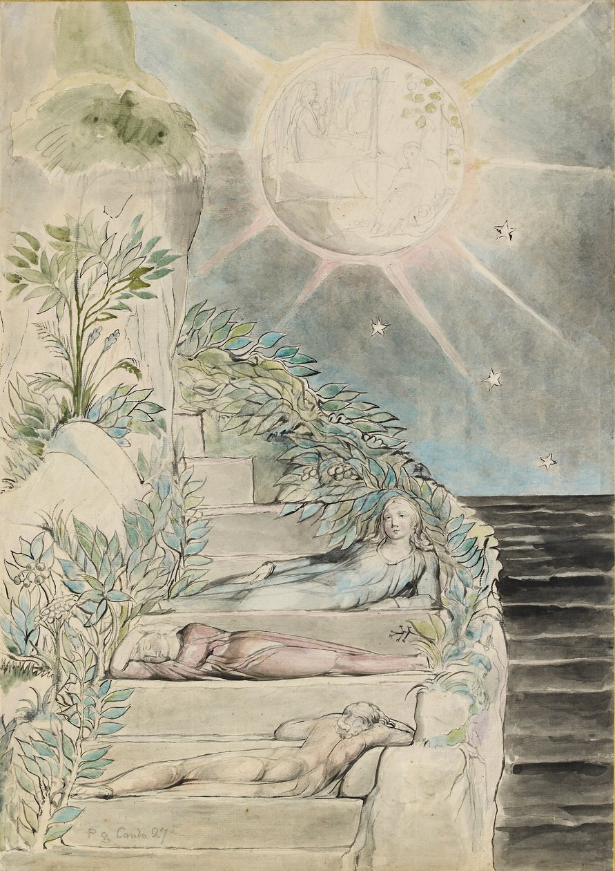 Dante and Statius Sleeping, Virgil Watching (Illustration to the 
