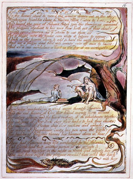 "In the Flames Stood", plate 14 from 