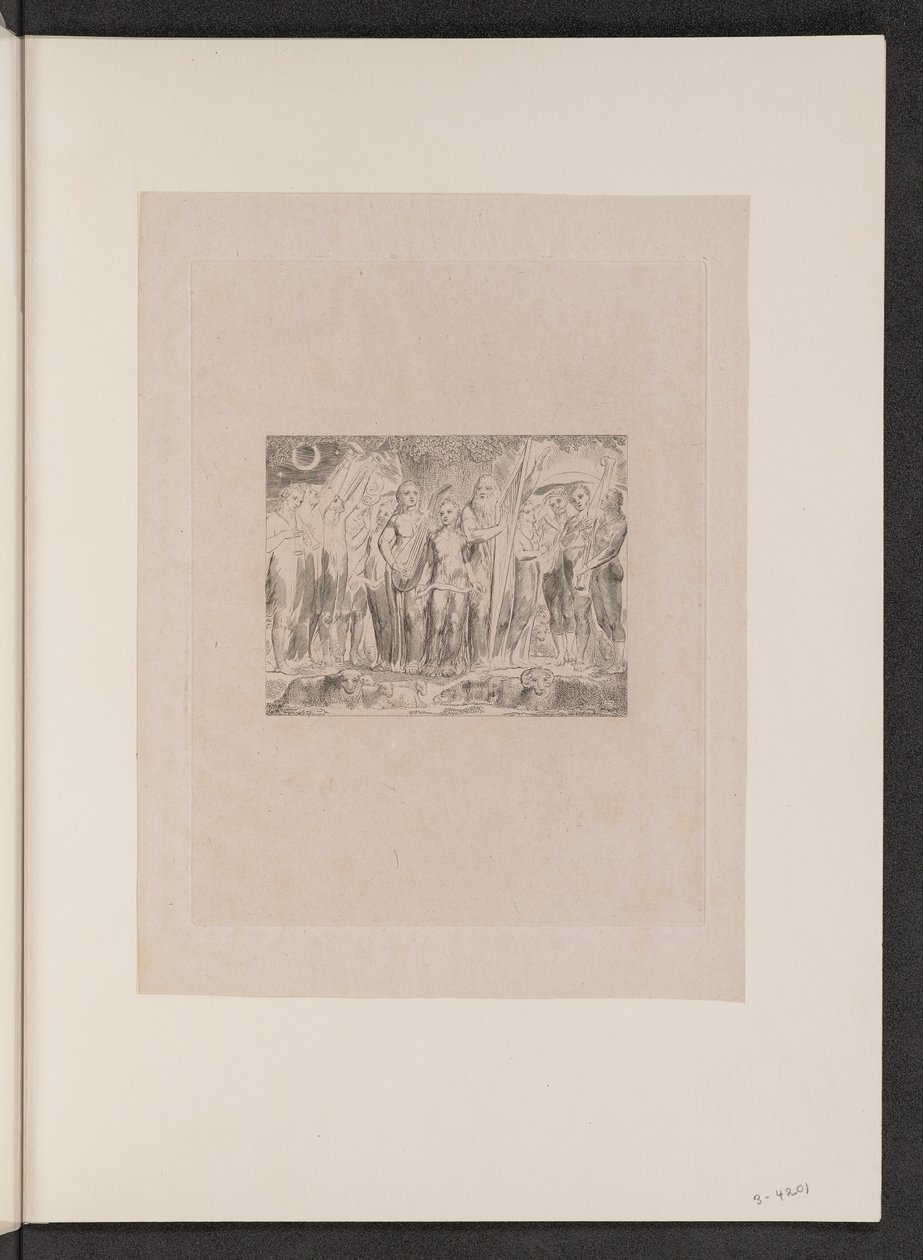Job and His Family Restored to Prosperity by William Blake